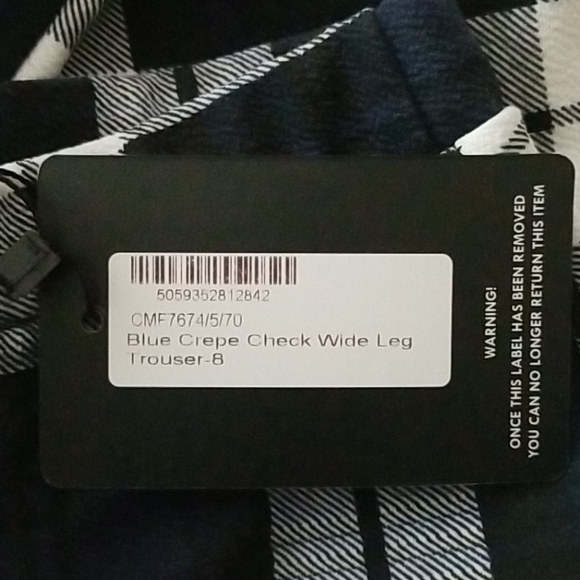 NWT PrettyLittletThing Wide Leg Trouser - Picture 3 of 3